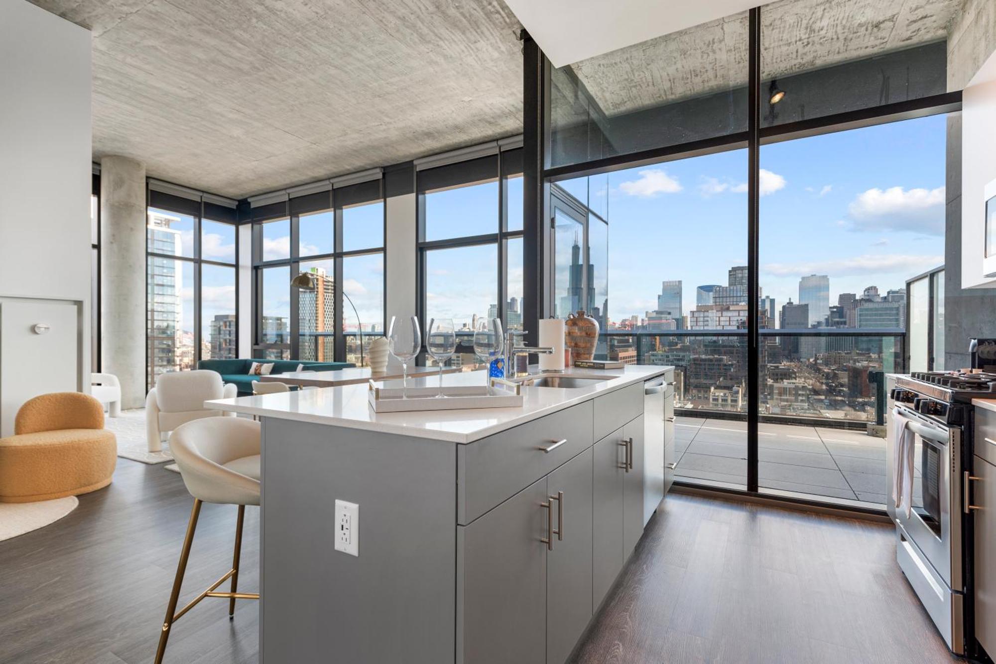 Apartment Fulbrix Bright Designer With West Loop Views Chicago